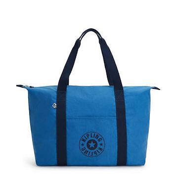 Kipling Art Medium Lite Tote Tassen Blauw | BE 1449TC